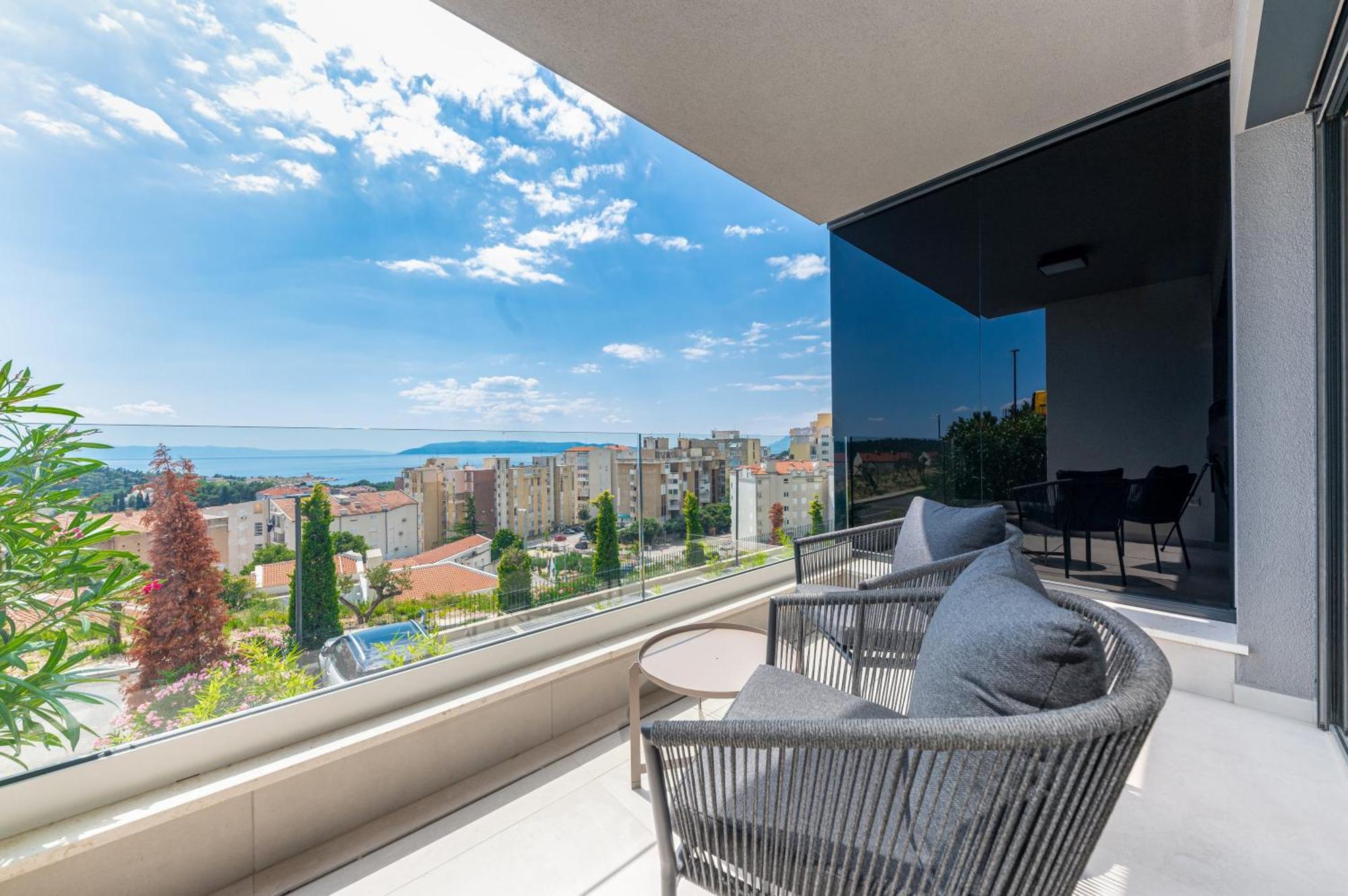 Luxury Adria Sea City & Mountain View Apartment Makarska Exterior foto