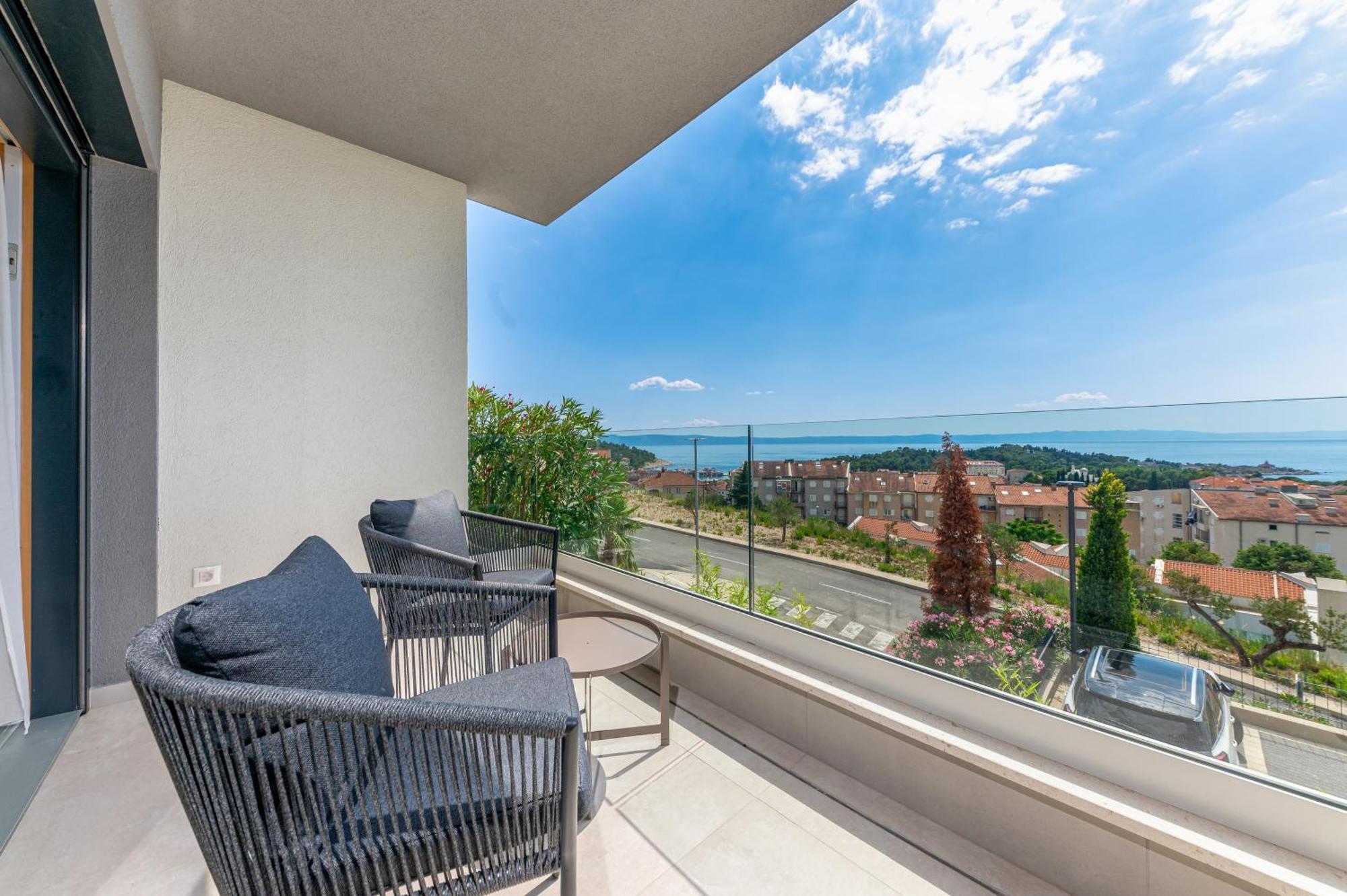 Luxury Adria Sea City & Mountain View Apartment Makarska Exterior foto