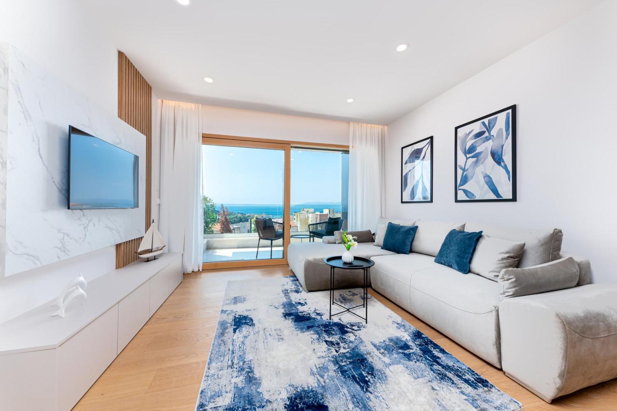 Luxury Adria Sea City & Mountain View Apartment Makarska Exterior foto